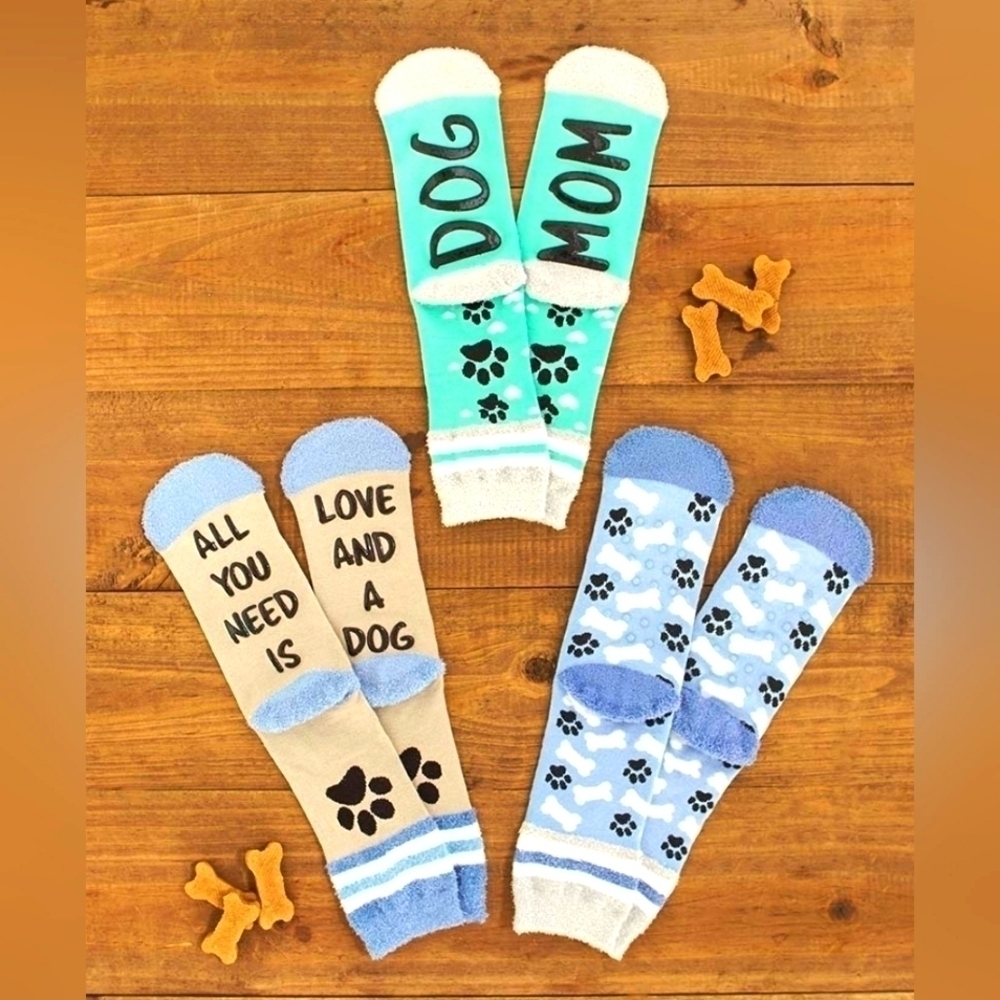 Nwt 3 pairs of NEW Long Dog Mom Socks